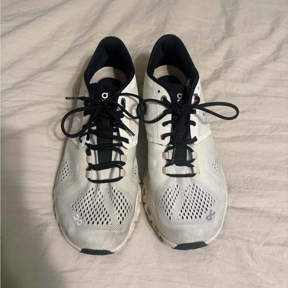 White and Black Athletic Shoes